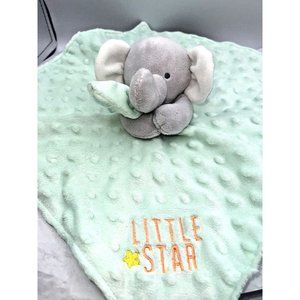 Carter's Child of Mine Sweet Little One MintGreen Elephant Lovey Security Rattle